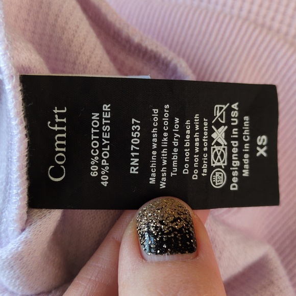 Comfrt Waffle Weave Sweatshirt Size XS - Picture 6 of 6